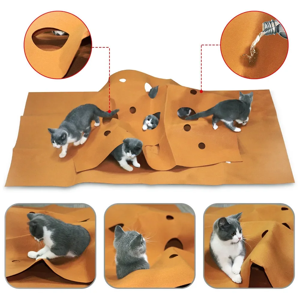 Repotting Mat - ペット用折りたたみマット,引っかき傷に強い,トレーニングマット,クライミングフレーム,猫用トイレマット