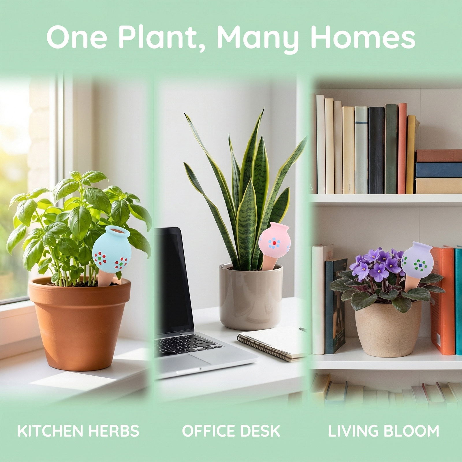 4個入りのテラコッタ製、徐放式の自動給水ステーク。室内植物や - Terracotta Pot のレビューと価格