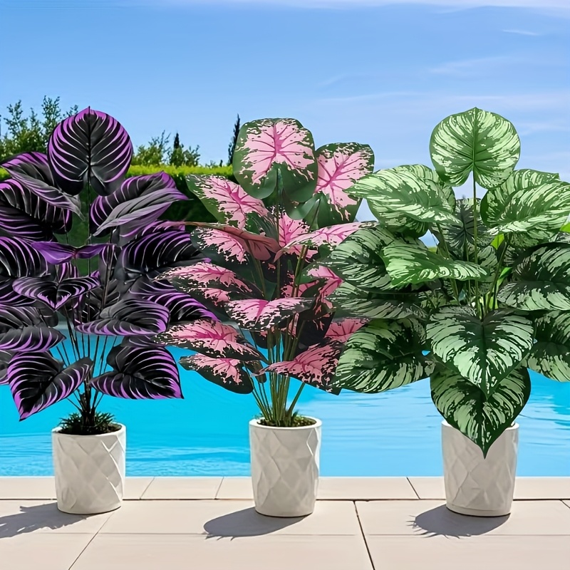 3 個 60 センチメートル大型人工緑の植物セット庭の装飾  - Snake Plant のレビューと価格