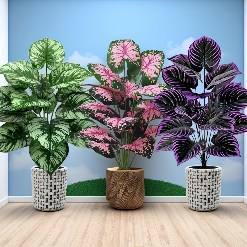 3 個 60 センチメートル大型人工緑の植物セット庭の装飾  - Snake Plant のレビューと価格