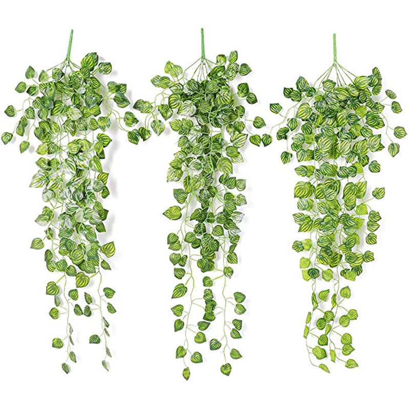 人工ラタン製ハンギングプランツ、イビーの葉の模造品、緑の葉、 - Succulent Set のレビューと価格