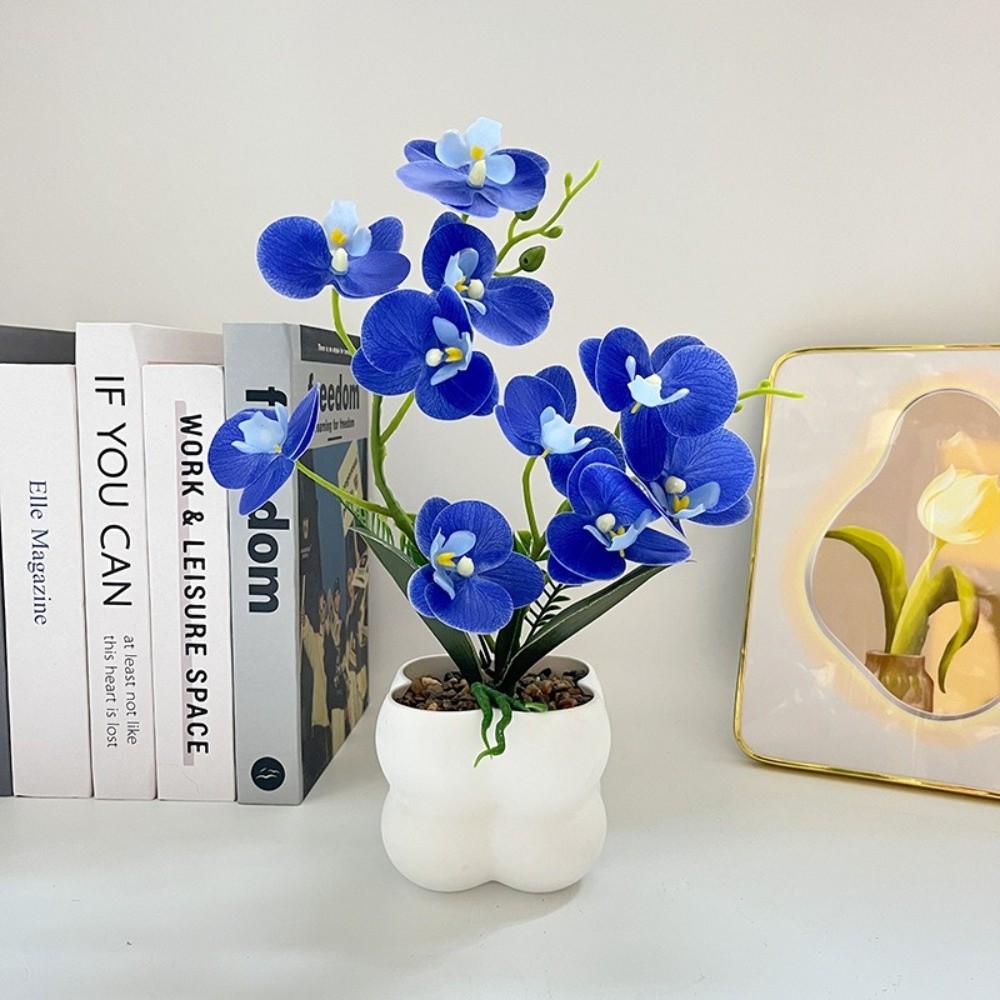 マルチブルームシミュレートバタフライオーキッドDIY造花人工 - Fiddle Leaf Fig のレビューと価格