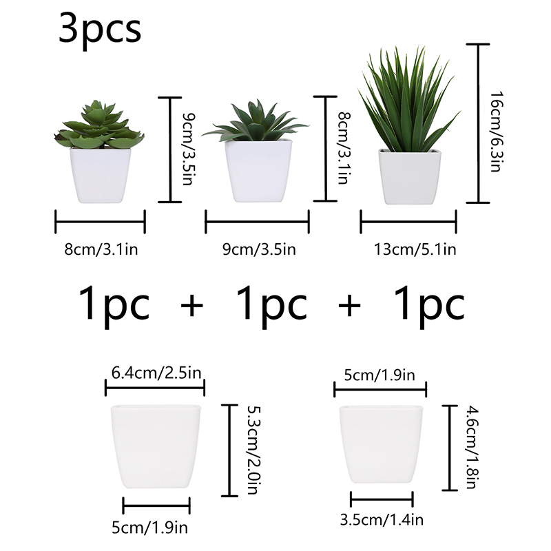 人工緑の植物盆栽,家庭,レストラン,オフィス,デスク,窓の装 - Succulent Set のレビューと価格