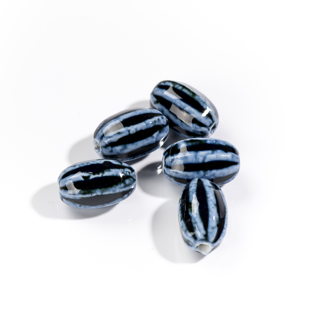 セラミックビーズ,レトロな楕円形,ジュエリーアクセサリー,# - Snake Plant Ceramic のレビューと価格
