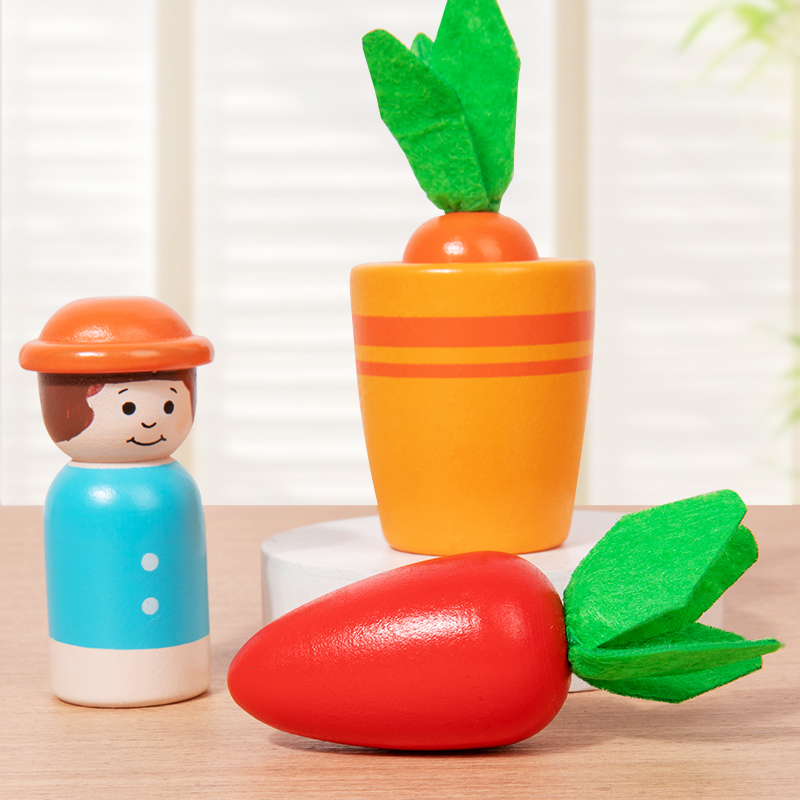子供向け教育玩具セット - 模擬野菜栽培ゲーム、木製ニンジン - Plant Parent Yearly のレビューと価格
