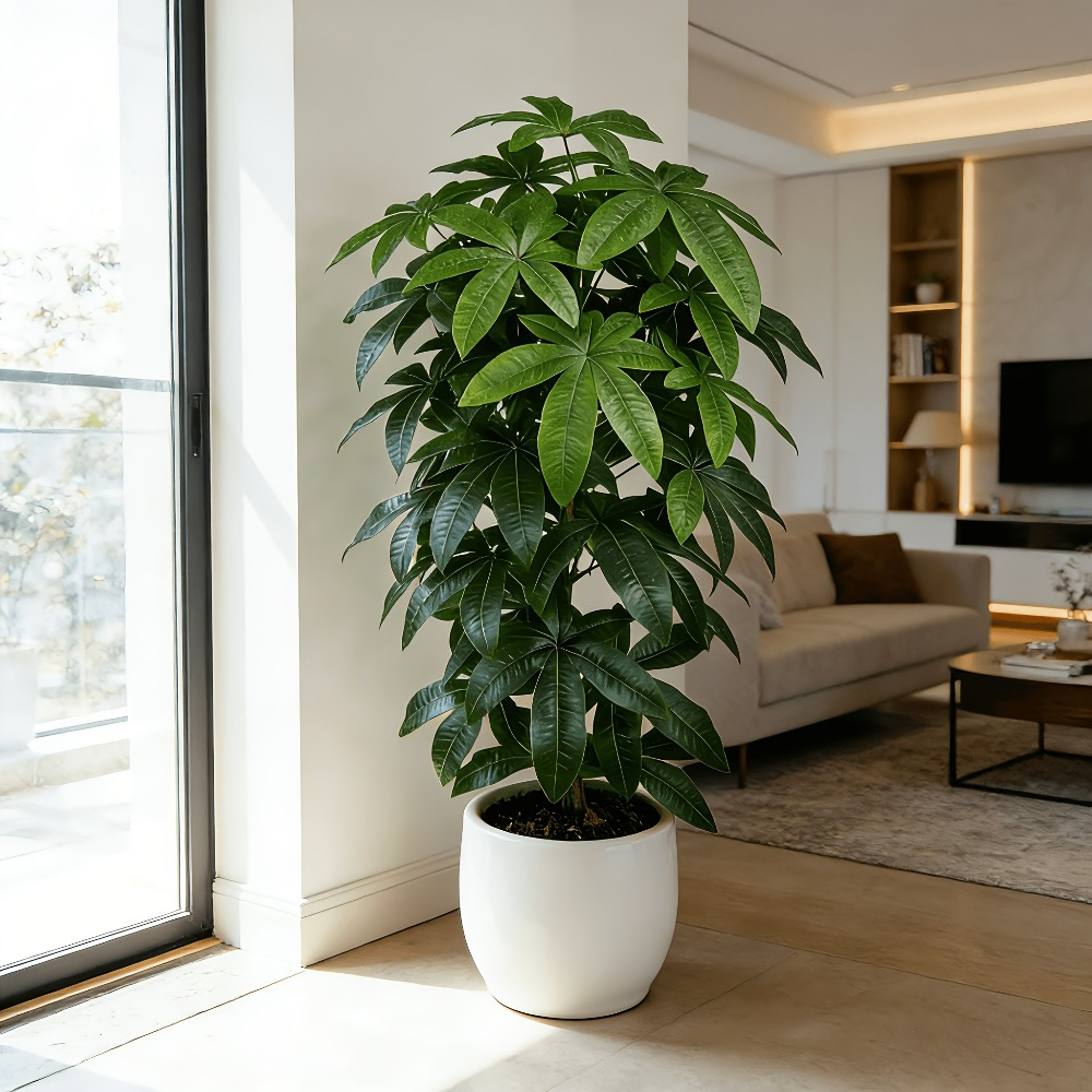 人工の金のなる木パキラ・アクアティカは、科学的にも知られる金 - Snake Plant のレビューと価格